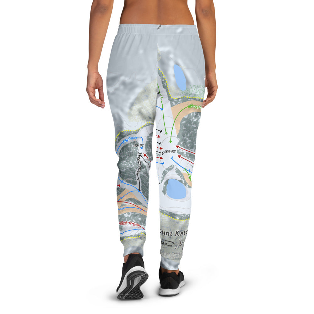Mount Kato, Minnesota Ski Trail Map Women's Mid-Layer - Powderaddicts