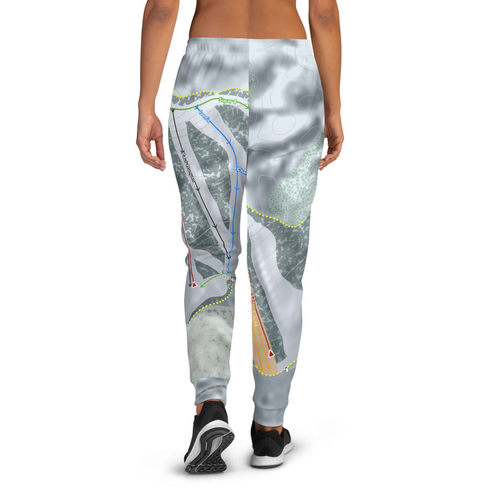 Mount Ski Gull, Minnesota Ski Trail Map Women's Mid-Layer - Powderaddicts