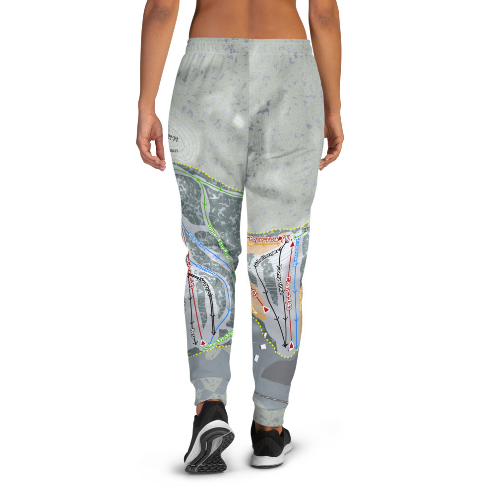 Wild Mountain, Minnesota Ski Trail Map Women's Mid-Layer - Powderaddicts