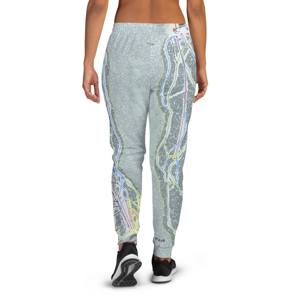 Sandia Peak, New Mexico Ski Trail Map Women's Mid-Layer - Powderaddicts