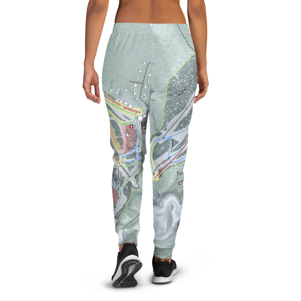 Terry Peak, South Dakota Ski Trail Map Women's Mid-Layer - Powderaddicts