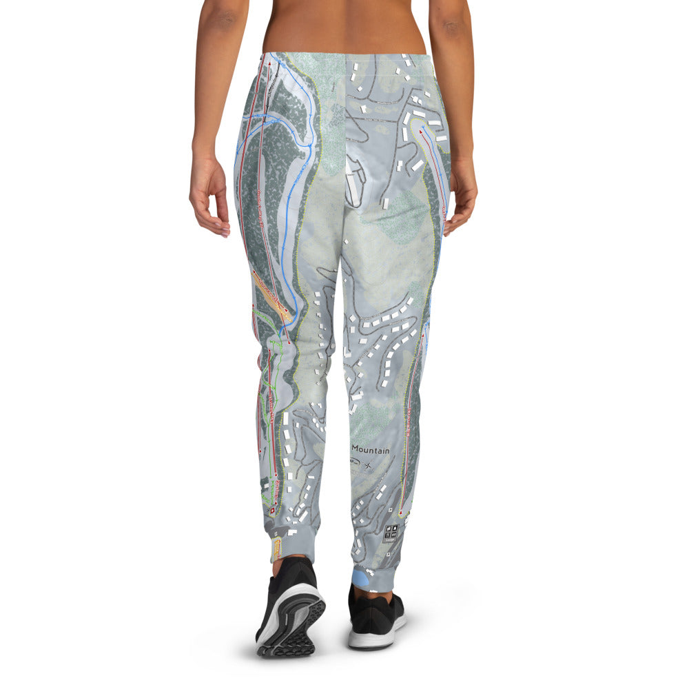 Sugar Mountain, North Carolina Ski Trail Map Women's Mid-Layer - Powderaddicts