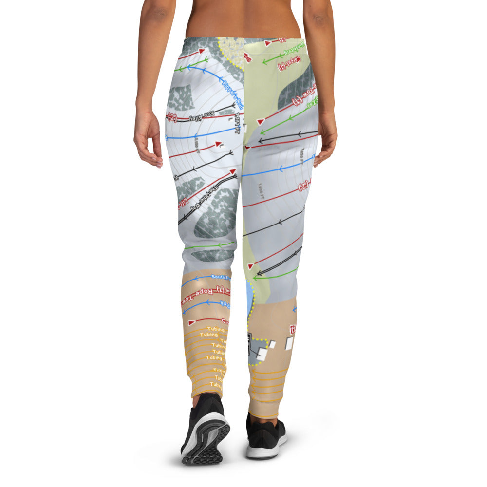 Sunburst, Wisconsin Ski Trail Map Women's Mid-Layer - Powderaddicts