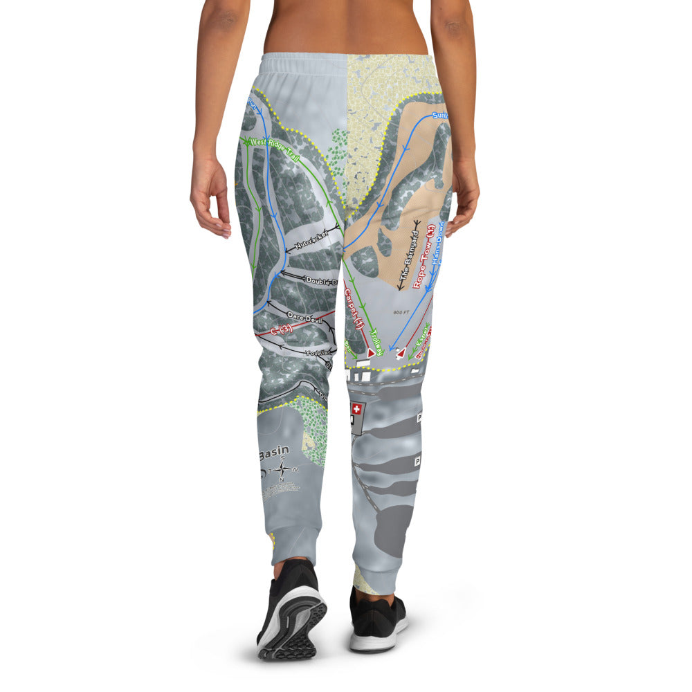 Tyrol Basin, Wisconsin Ski Trail Map Women's Mid-Layer - Powderaddicts