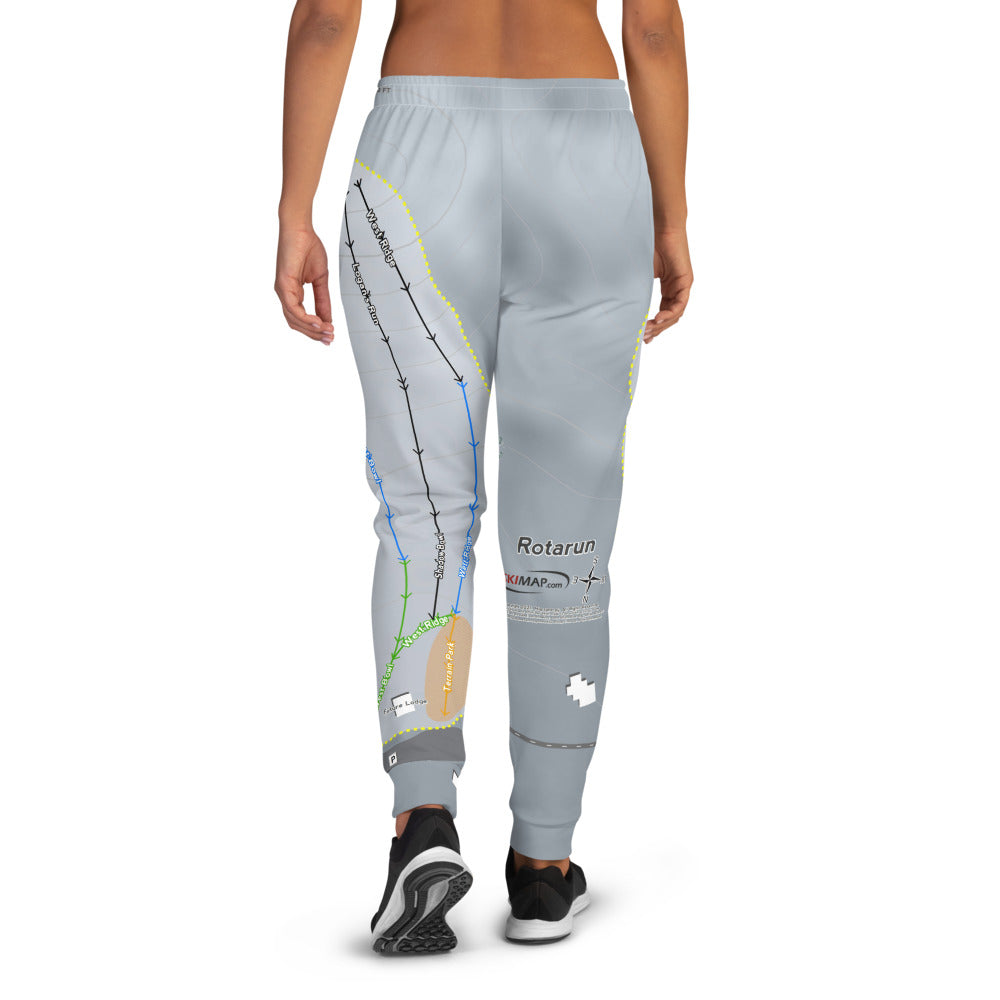 Rotarun, Idaho Ski Trail Map Women's Mid-Layer - Powderaddicts