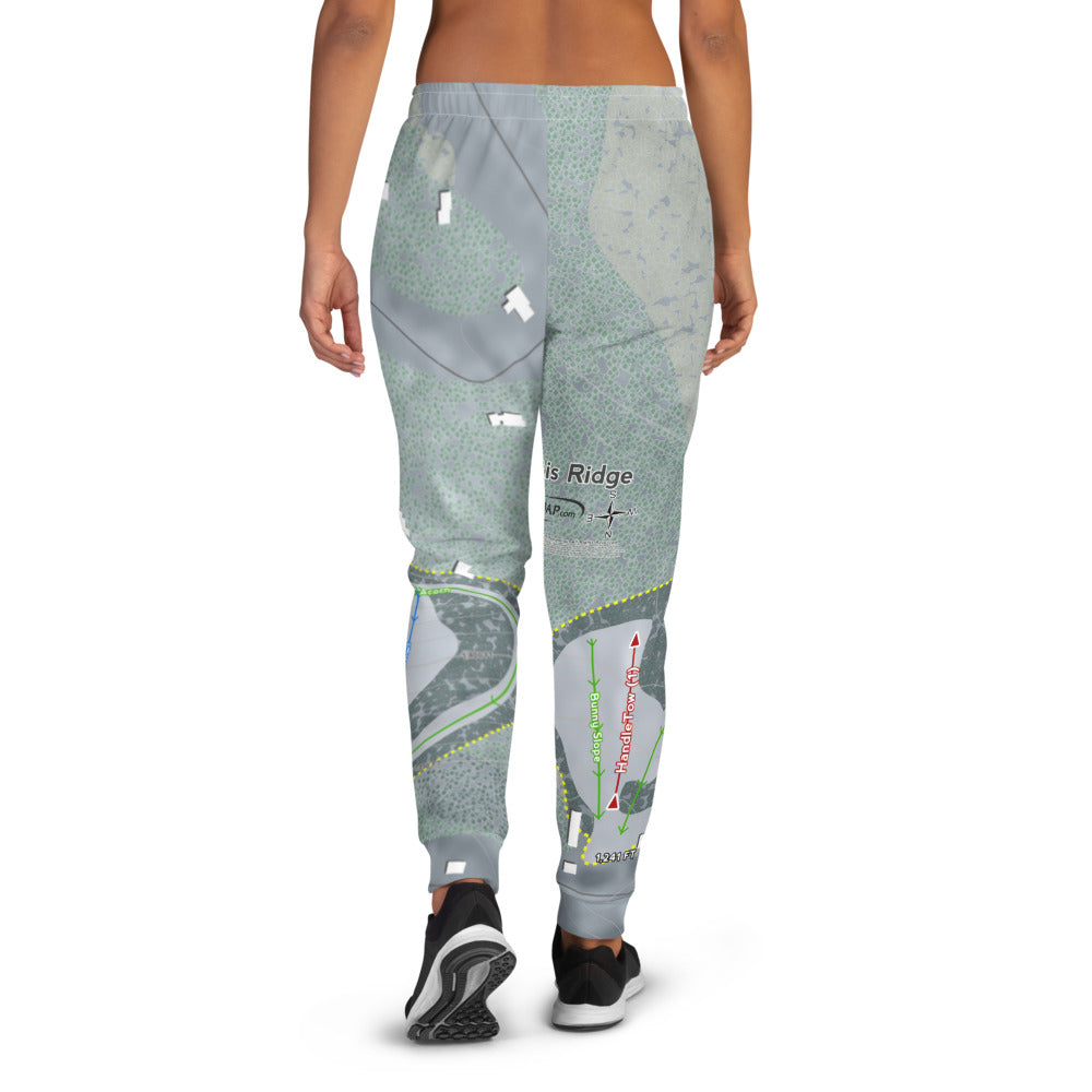 Otis Ridge, Massachusetts Ski Trail Map Women's Mid-Layer - Powderaddicts