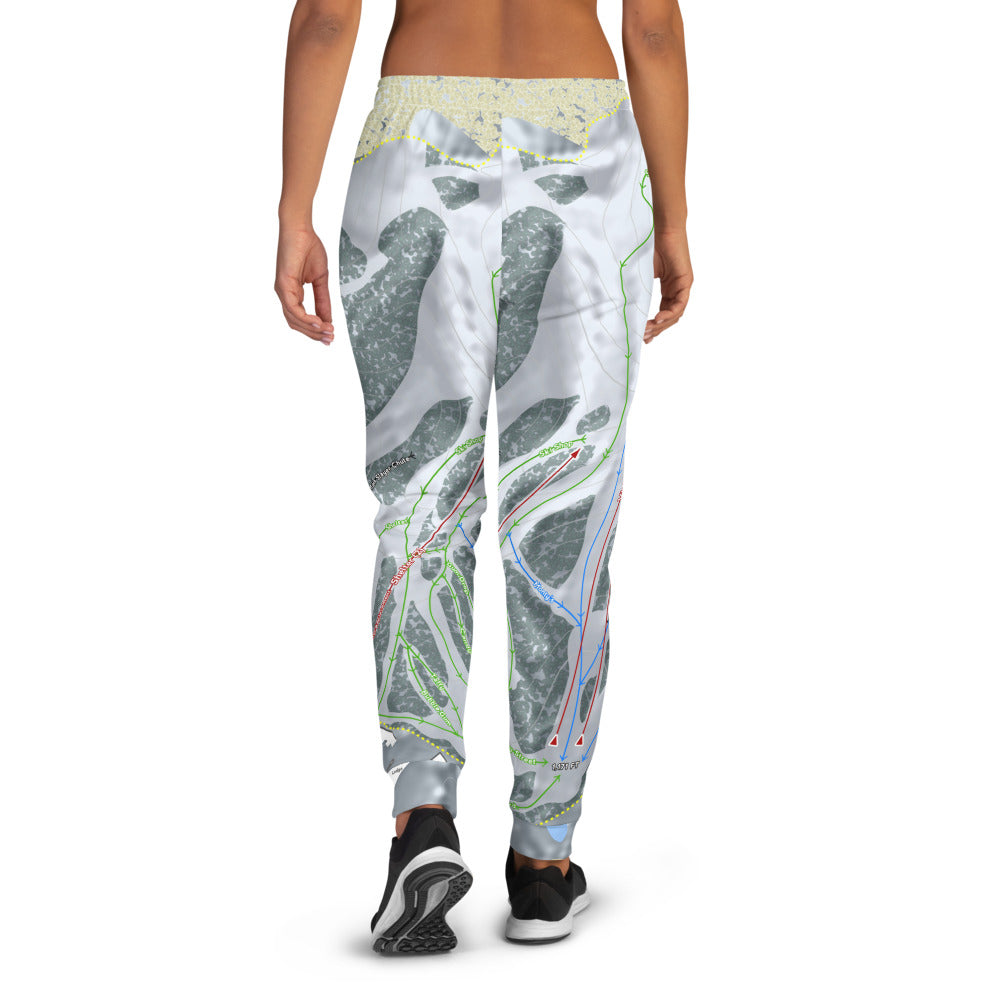 Caberfae Peaks, Michigan Ski Trail Map Women's Mid-Layer - Powderaddicts