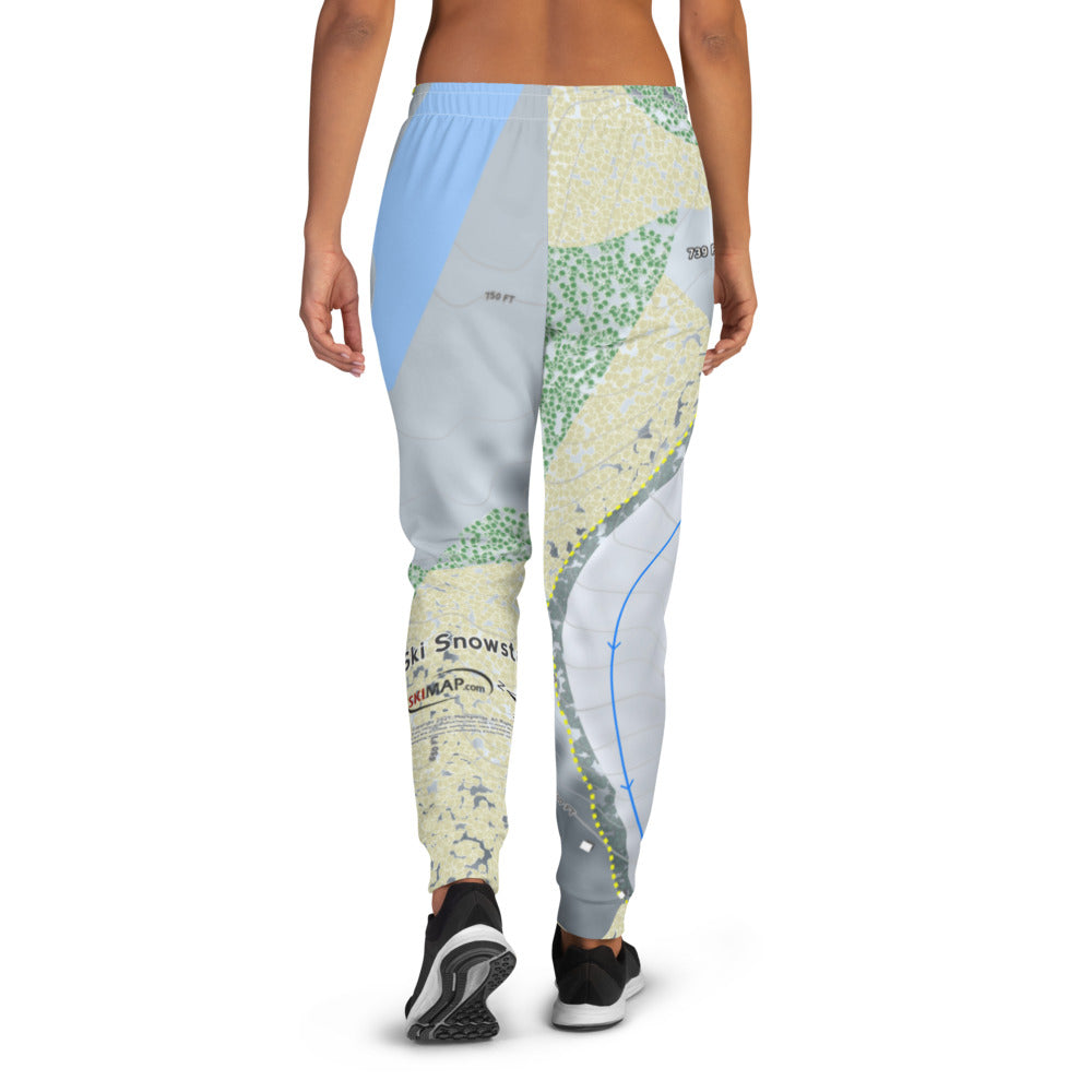 Ski Snowstar, Illinois Ski Trail Map Women's Mid-Layer - Powderaddicts