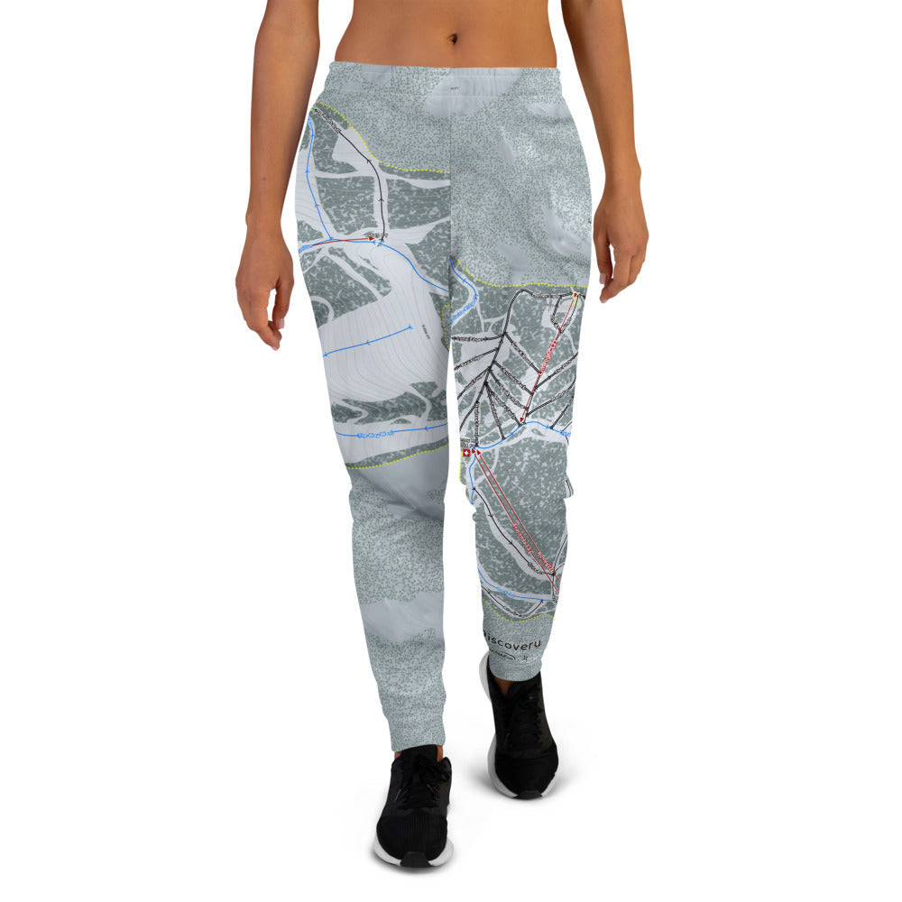 Discovery, Montana Ski Trail Map Women's Mid-Layer - Powderaddicts