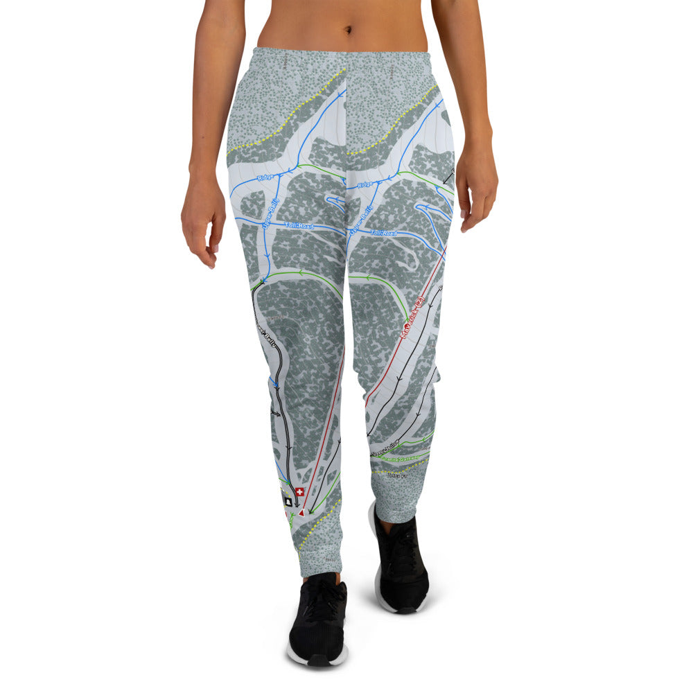 Maverick, Montana Ski Trail Map Women's Mid-Layer - Powderaddicts
