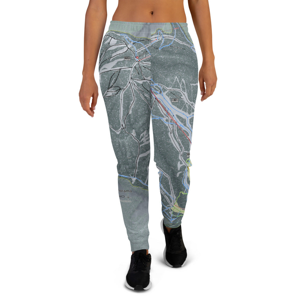 Panorama, British Columbia Ski Trail Map Women's Mid-Layer - Powderaddicts