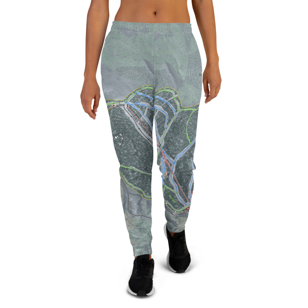 Titus Mountain, New York Ski Trail Map Women's Mid-Layer - Powderaddicts