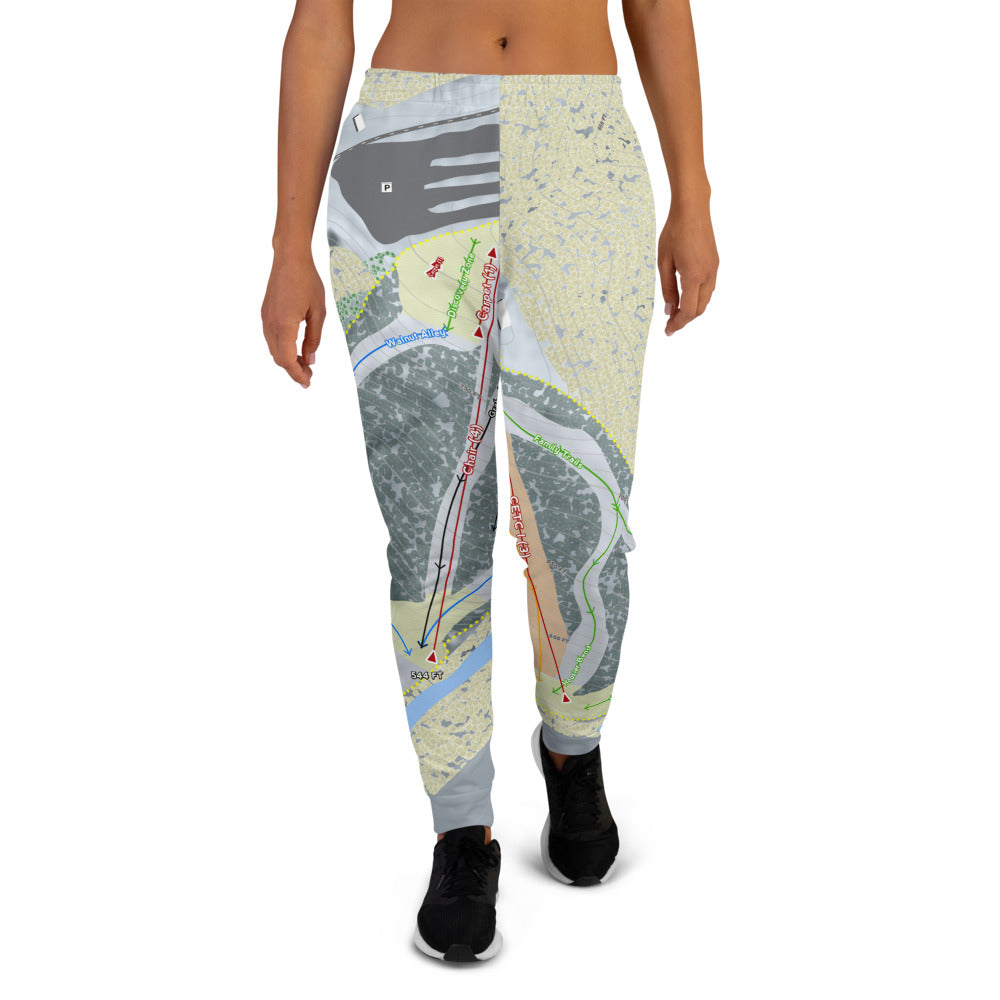 Paoli Peaks, Indiana Ski Trail Map Women's Mid-Layer - Powderaddicts