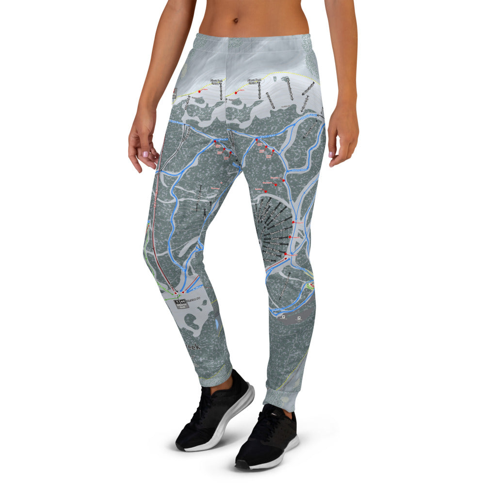 Wolf Creek, Colorado Ski Trail Map Women's Mid-Layer - Powderaddicts