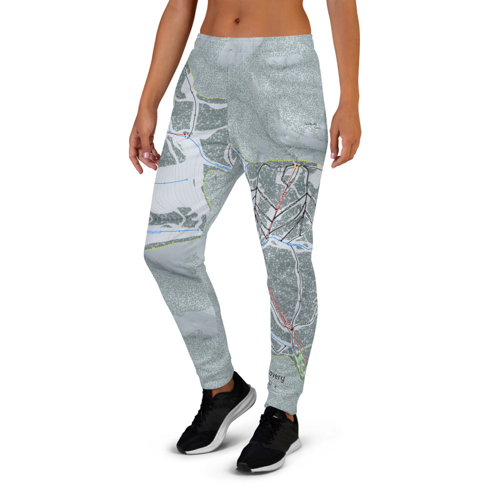Discovery, Montana Ski Trail Map Women's Mid-Layer - Powderaddicts