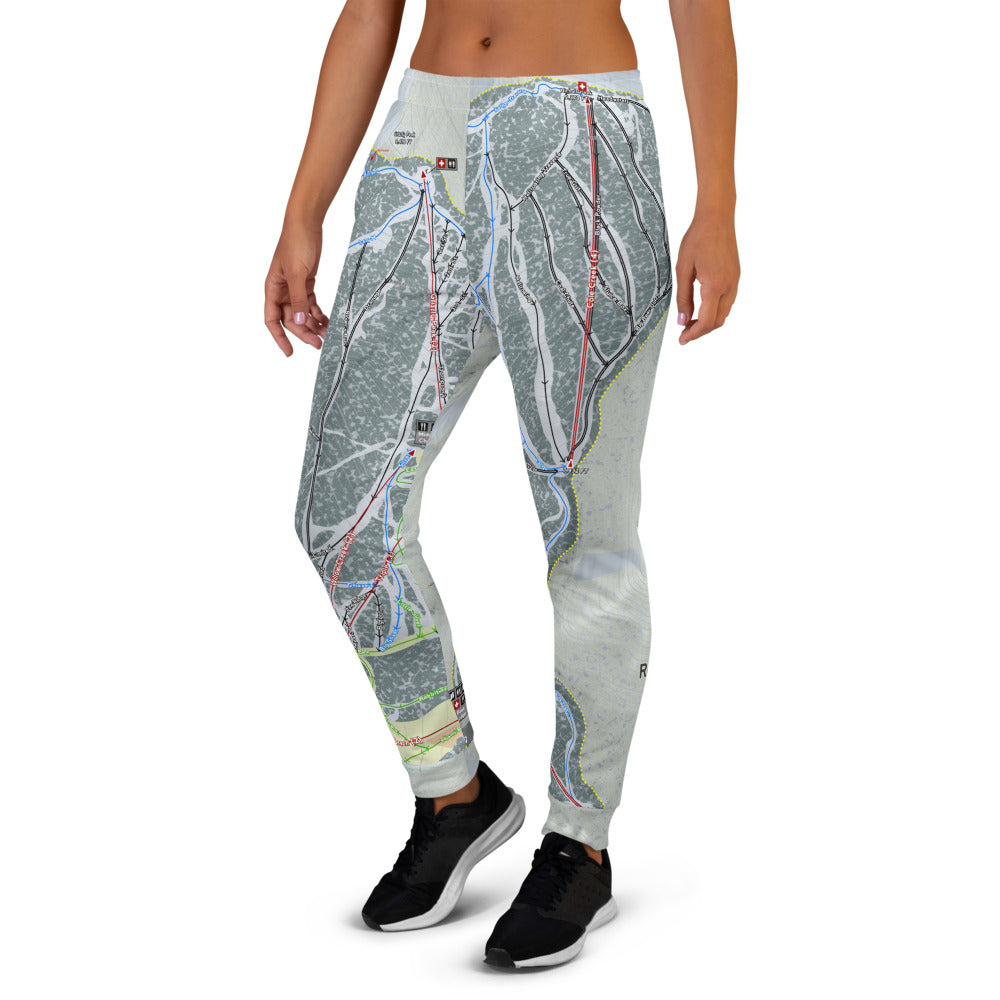 Red Lodge, Montana Ski Trail Map Women's Mid-Layer - Powderaddicts