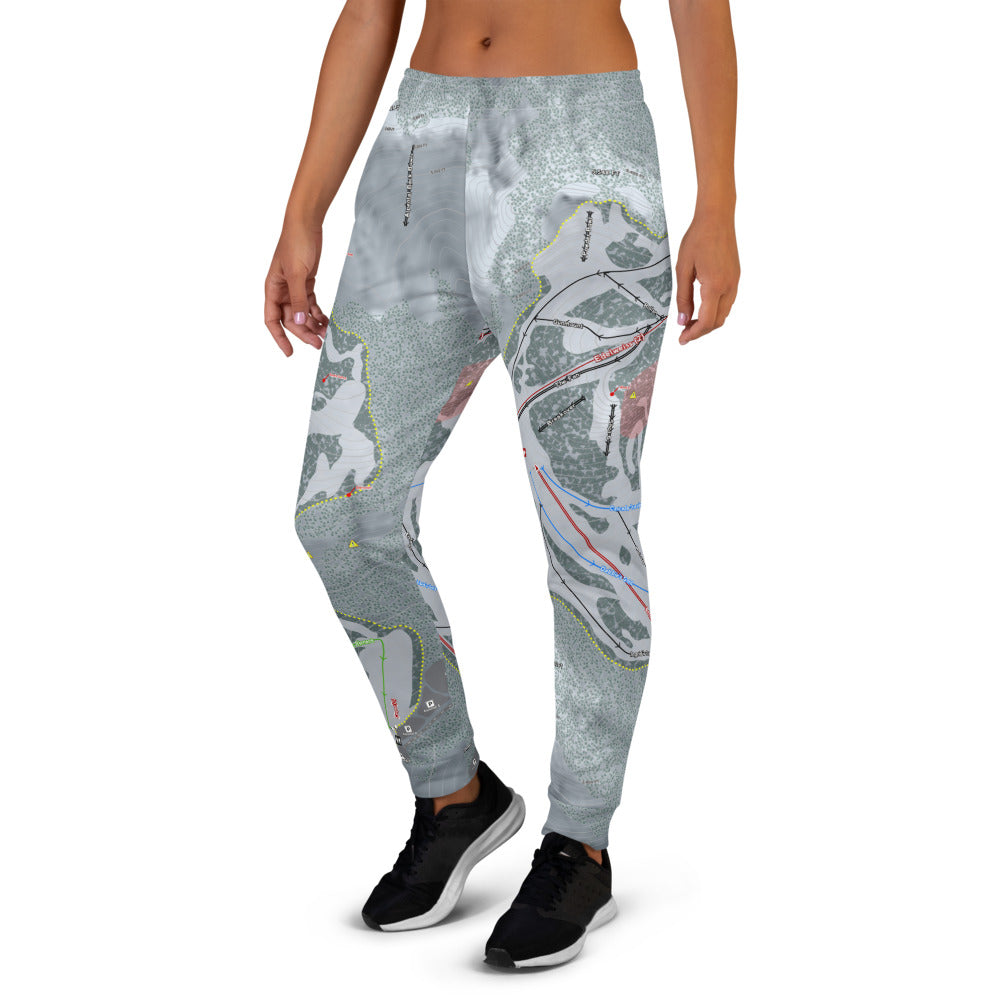 Snoqualmie, Washington Ski Trail Map Women's Mid-Layer - Powderaddicts