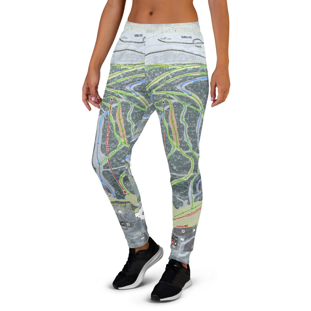Camelback Mountain, Pennsylvania Ski Trail Map Women's Mid-Layer - Powderaddicts