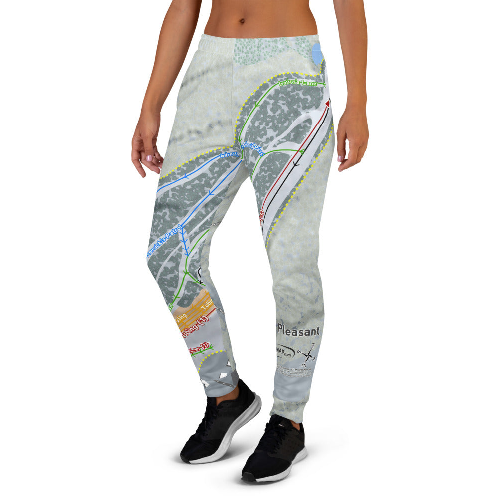 Mt Pleasant, Pennsylvania Ski Trail Map Women's Mid-Layer - Powderaddicts