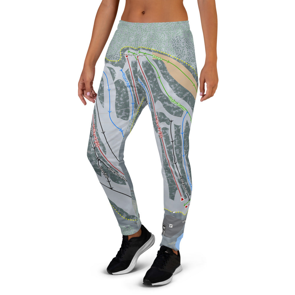 Titcomb Mountain, Maine Ski Trail Map Women's Mid-Layer - Powderaddicts