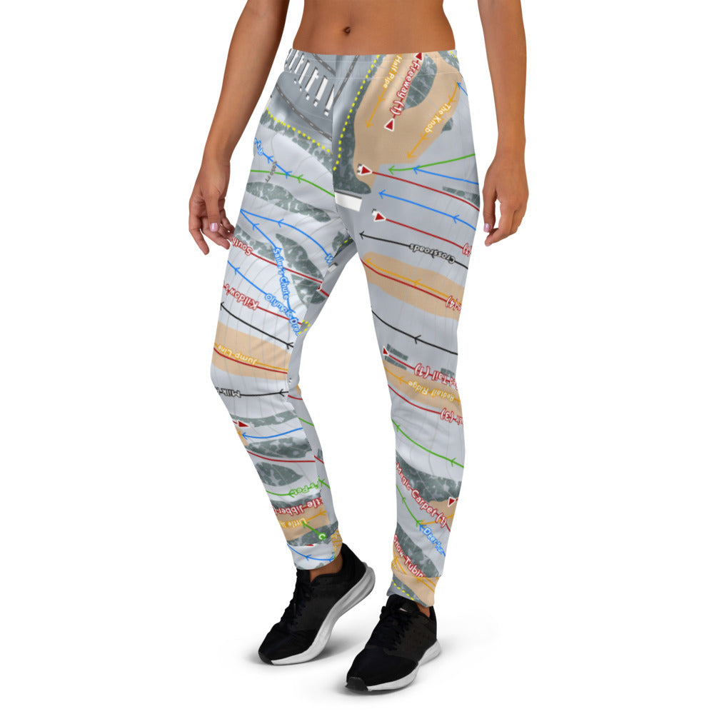 Buck Hill, Minnesota Ski Trail Map Women's Mid-Layer - Powderaddicts