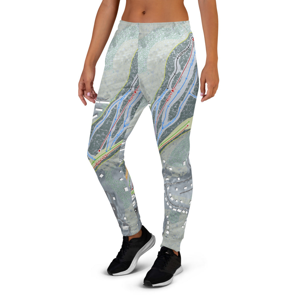 Massanutten, Virginia Ski Trail Map Women's Mid-Layer - Powderaddicts