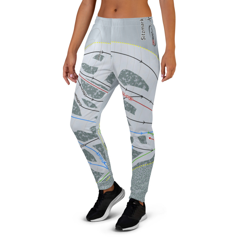 Sitzmark, Washington Ski Trail Map Women's Mid-Layer - Powderaddicts