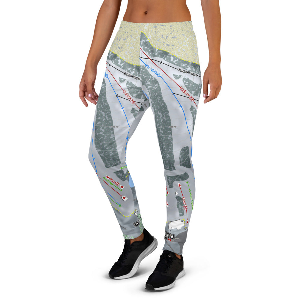 Mt Holiday, Michigan Ski Trail Map Women's Mid-Layer - Powderaddicts