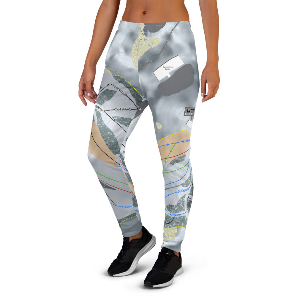 Treetops, Michigan Ski Trail Map Women's Mid-Layer - Powderaddicts