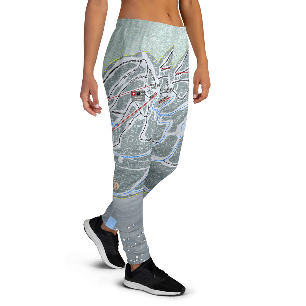 Hunter Mountain, New York Ski Trail Map Women's Mid-Layer - Powderaddicts