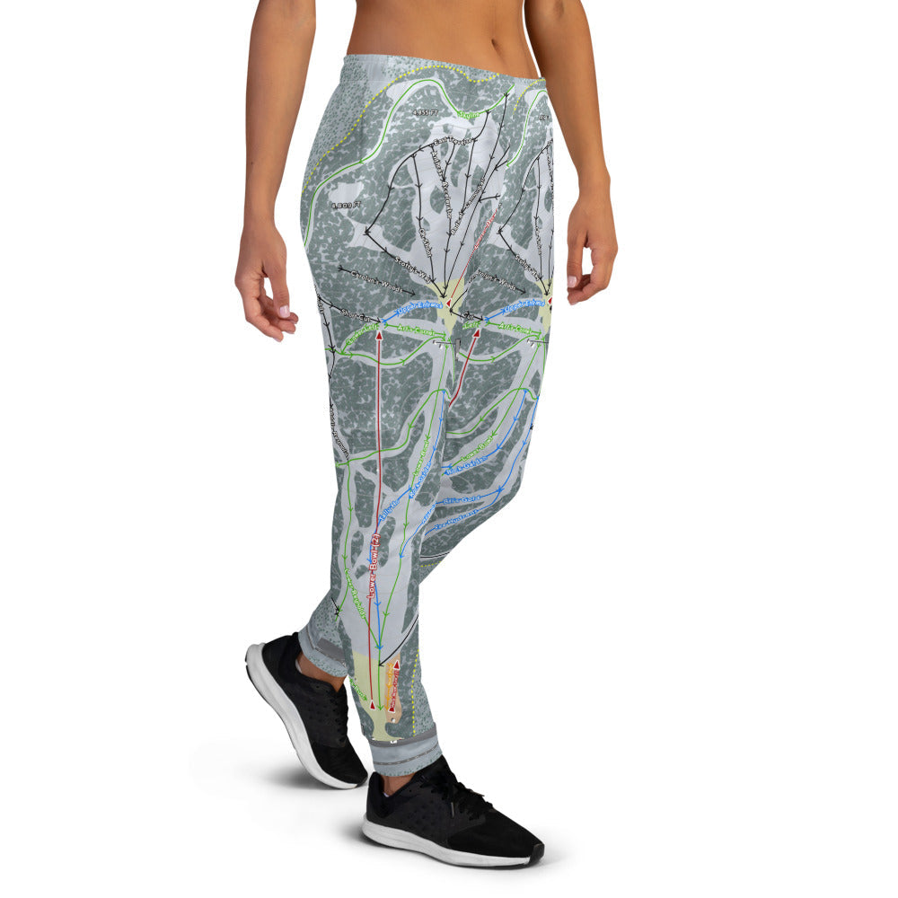 Mt. Hood Ski Bowl, Oregon Ski Trail Map Women's Mid-Layer - Powderaddicts