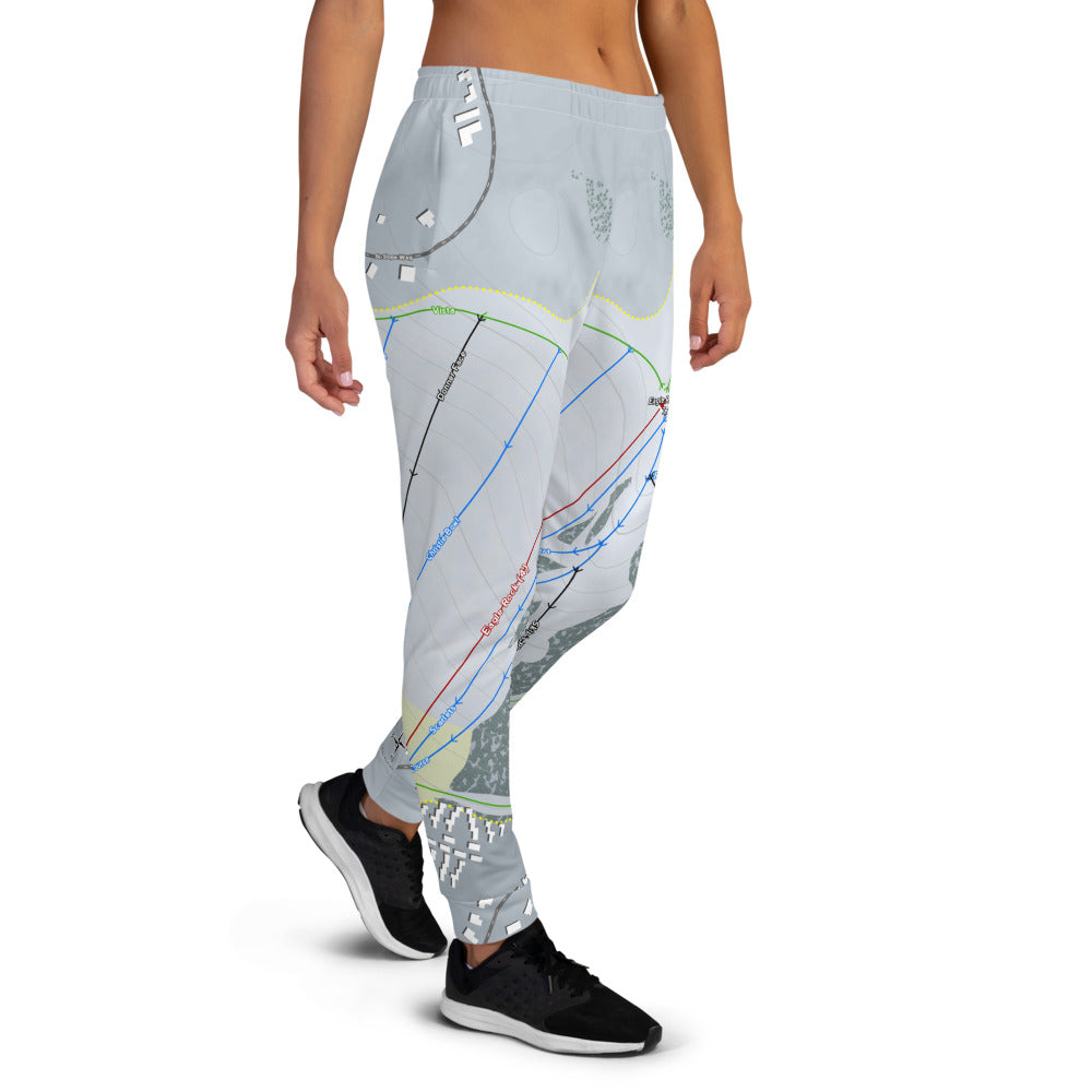 Tahoe Donner, California Ski Trail Map Women's Mid-Layer - Powderaddicts