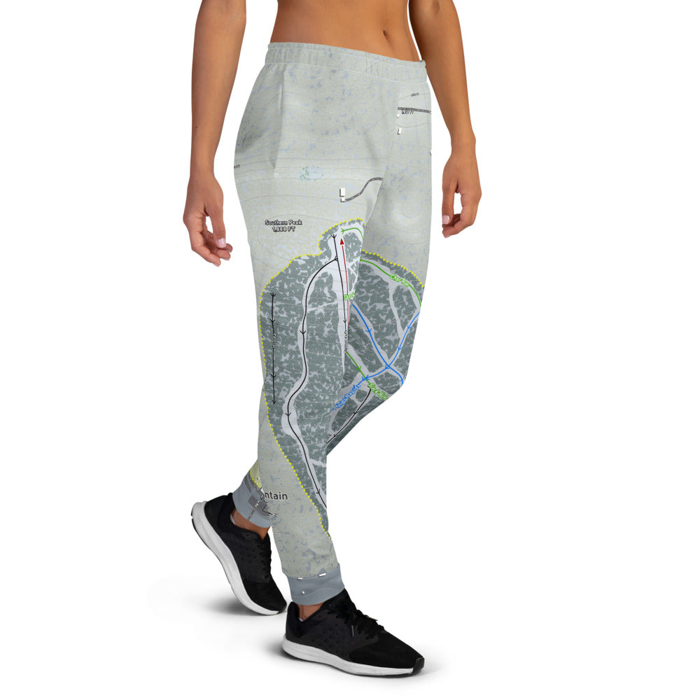 Labrador Mountain, New York Ski Trail Map Women's Mid-Layer - Powderaddicts