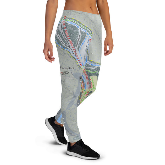 Winterplace, West Virginia Ski Trail Map Women's Mid-Layer - Powderaddicts