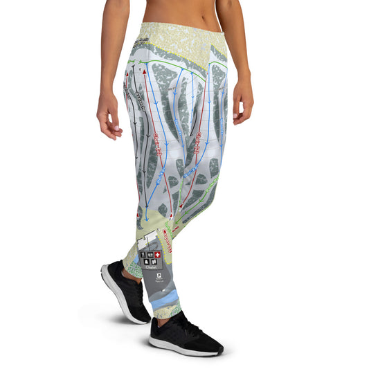 Nordic Mountain, Wisconsin Ski Trail Map Women's Mid-Layer - Powderaddicts