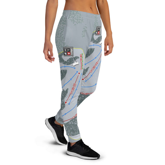 Badger Mountain, Washington Ski Trail Map Women's Mid-Layer - Powderaddicts