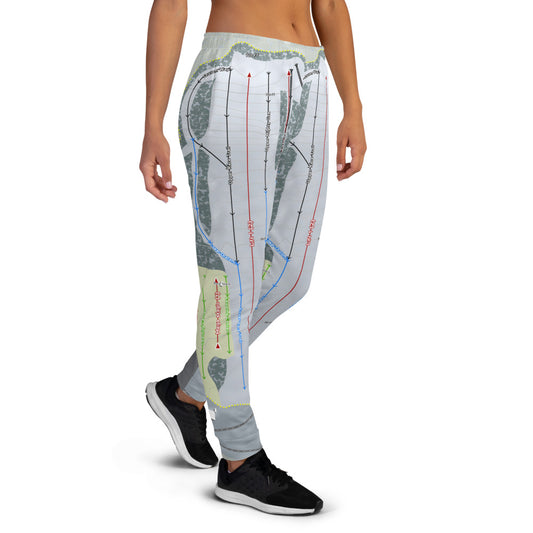Campgaw Mountain, New Jersey Ski Trail Map Women's Mid-Layer - Powderaddicts