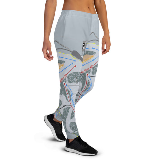 Hurricane Ridge, Washington Ski Trail Map Women's Mid-Layer - Powderaddicts