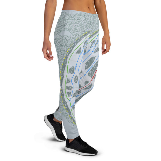 Snowhaven, Idaho Ski Trail Map Women's Mid-Layer - Powderaddicts