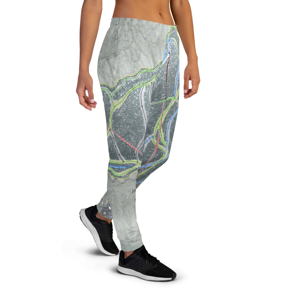 Jiminy Peak, Massachusetts Ski Trail Map Women's Mid-Layer - Powderaddicts
