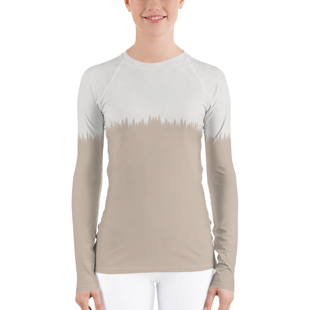 TREE OUTLINE Women's Rash Guard