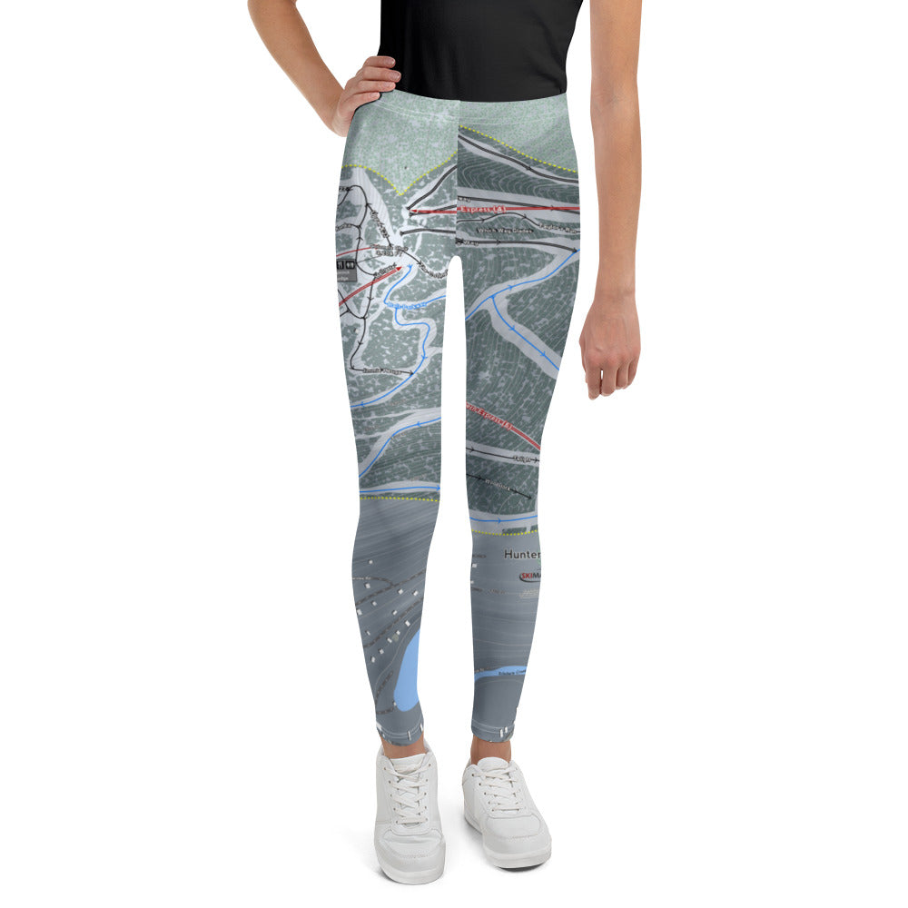 Hunter Mountain, New York Ski Trail Map Youth Layers