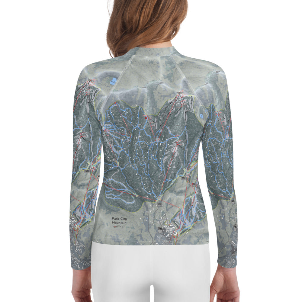 Park City, Utah Ski Trail Map Youth Base Layers - Powderaddicts