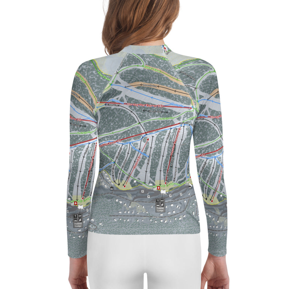 Holiday Valley, New York Ski Trail Map Youth Layers