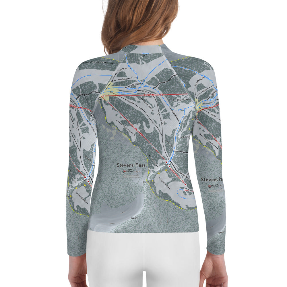 Stevens Pass, Washington Ski Trail Map Youth Layers - Powderaddicts