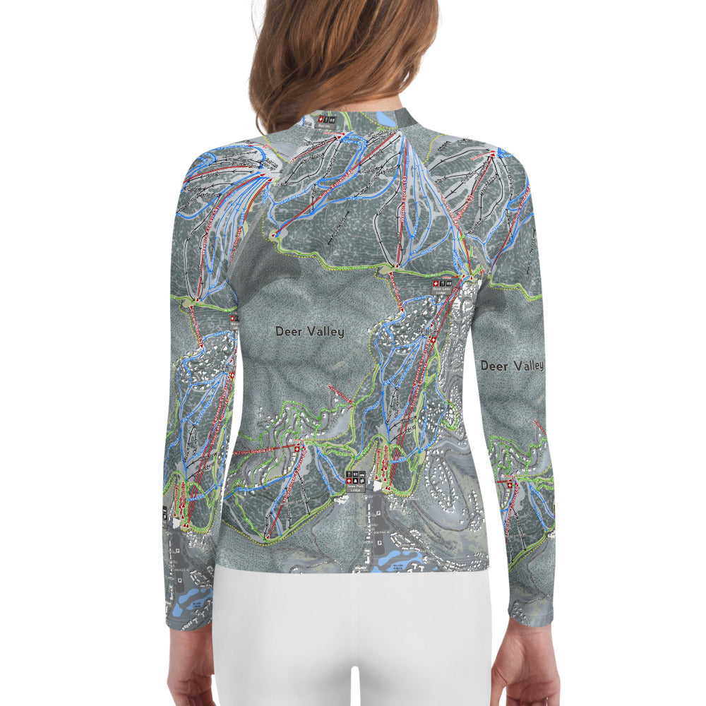 Deer Valley, Utah Ski Trail Map Youth Layers