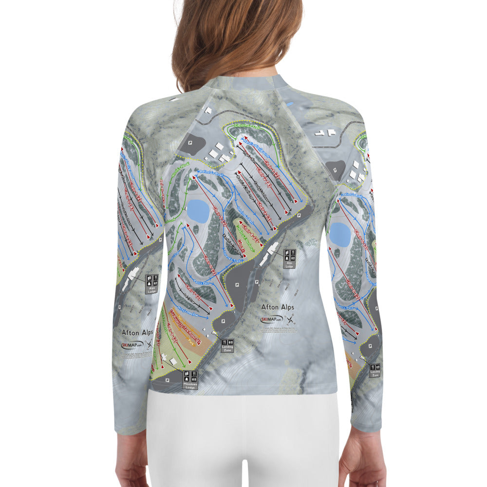 Afton Alps, Minnesota Ski Trail Map Youth Layers