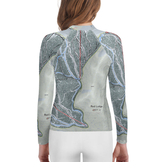 Red Lodge, Montana Ski Trail Map Youth Layers - Powderaddicts