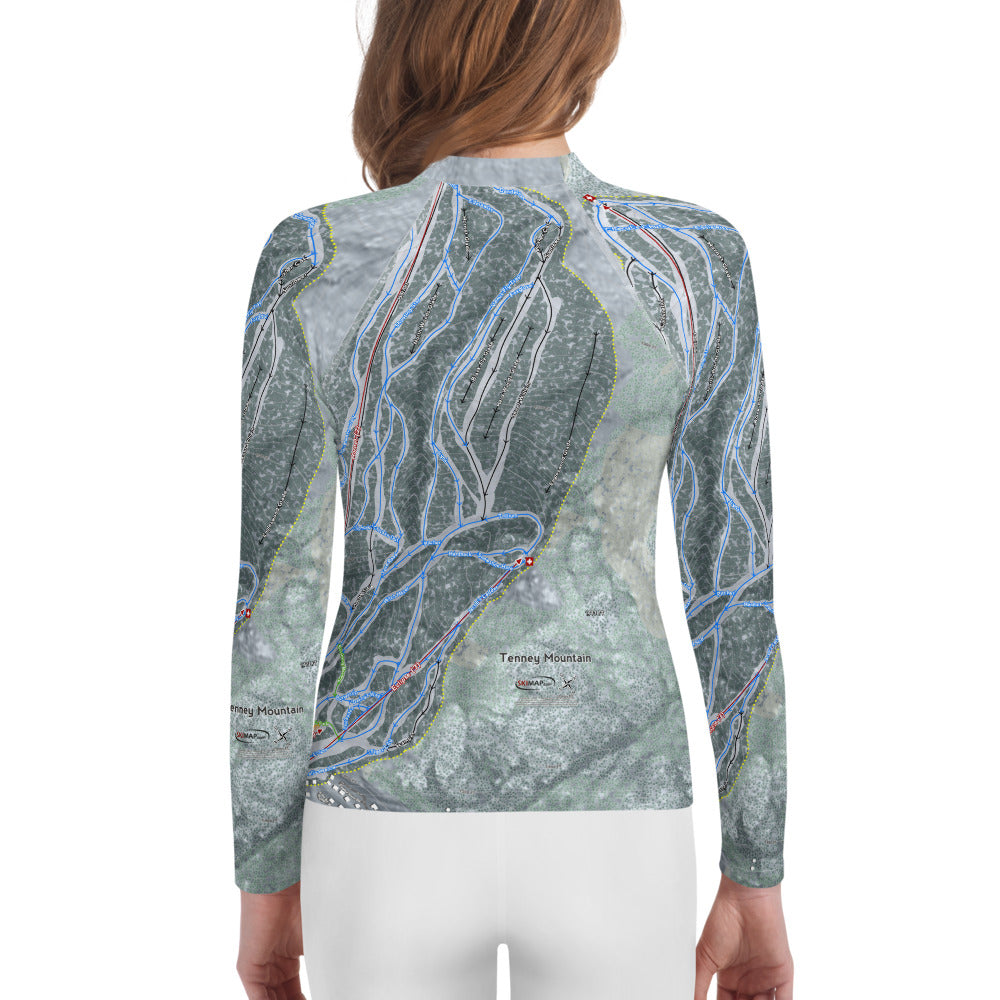 Tenney Mountain, New Hampshire Ski Trail Map Youth Layers