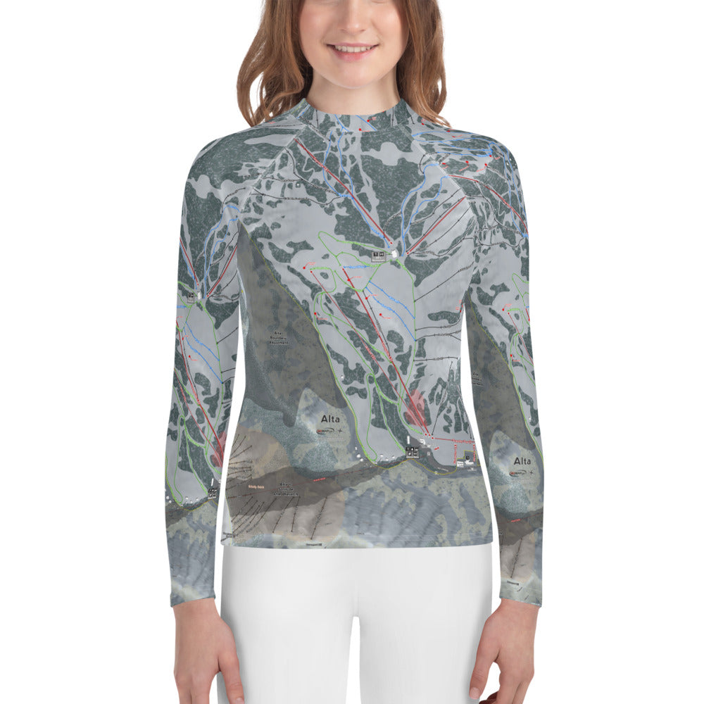 Alta, Utah Ski Trail Map - Youth Layers